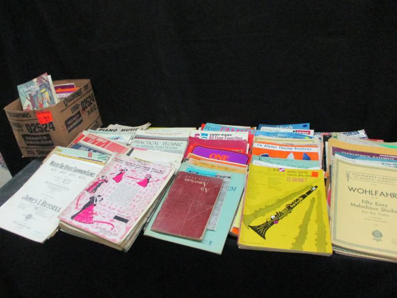 lot 127 image: Hundreds of sheets of old music, in pretty good condition