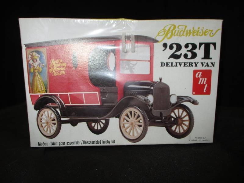 lot 166 image: Budweiser Delivery Van  AMT Model car still in plastic and in the box