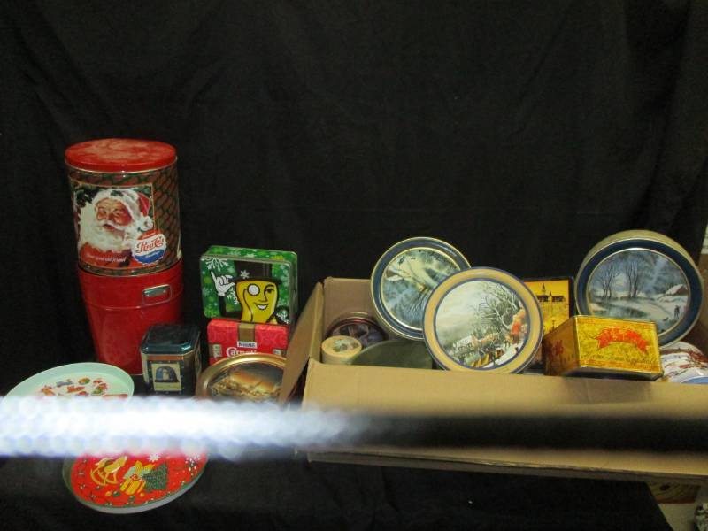lot 34 image: Assortment of Tins