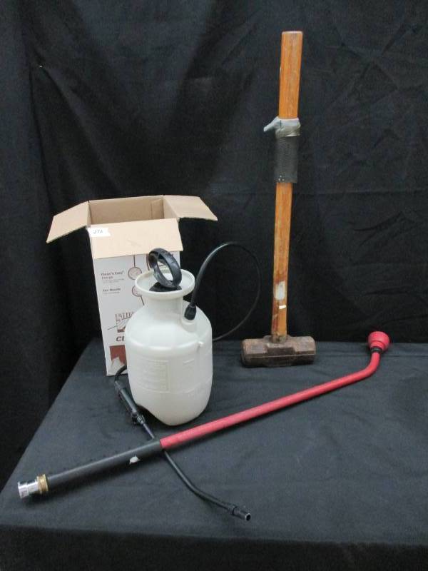 lot 63 image: Sprayer, Maul and Spray Wand