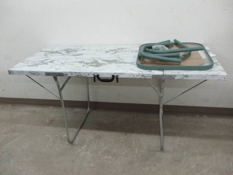 lot 74 image: Collapsible Table and Patio Table