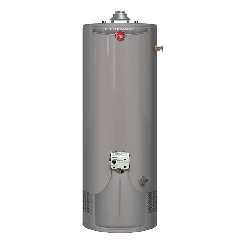 lot 3 image: Rheem Performance 39 gal. 38,000 BTU Ultra Low NOx (ULN) Natural Gas Tank Water Heater, XG39S06EN38UO