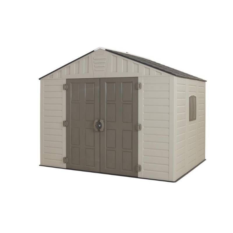 lot 38 image: US Leisure 10 ft. x 8 ft. Keter Stronghold Resin Storage Shed, 157479 - NEW IN BOX