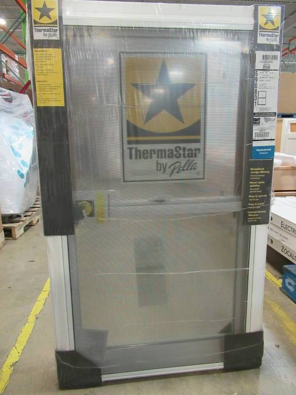 lot 66 image: Pella Thermastar Vinyl Replacement White Exterior Double Hung Window (Rough Opening 28-in x 46-in Actual 27.5-in x 45.5-in) 1000007104