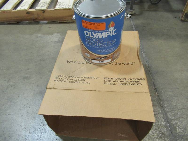 lot 71 image: OLYMPIC WOOD PROTECTOR Clear Waterproofing Exterior Sealant, 4 One Gallon Containers, 79070