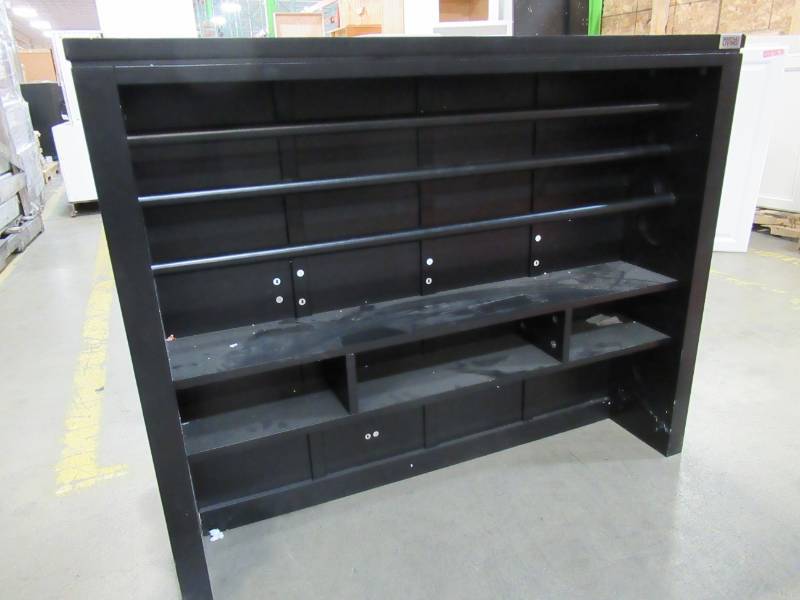 lot 164 image: Martha Stewart Living 42 in. W Silhouette Craft Space Gift-Wrap Hutch In Black 0464300210