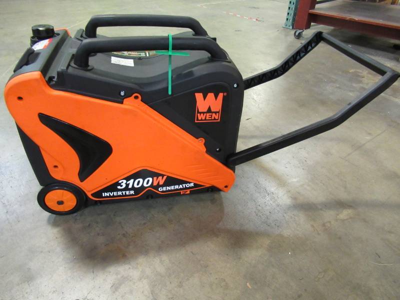 lot 80 image: WEN Super Quiet 3100-Watt RV-Ready Gas-Powered Portable Inverter Generator CARB Compliant - DOES NOT RUN