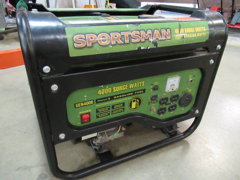 lot 100 image: Sportsman 4,0003,500-Watt Gasoline Powered Portable Generator with RV Outlet, 50 State Compliant, 801453