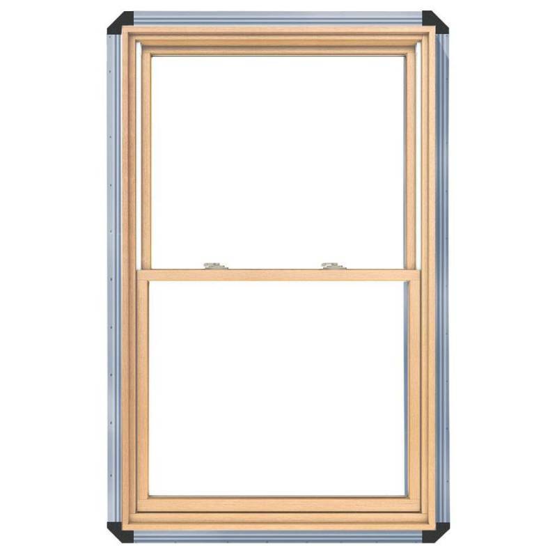 lot 61 image: Pella ProLine 450 Wood New Construction White EnduraClad Exterior Double Hung Window (Rough Opening 36.25-in x 38.25-in Actual 35.5-in x 37.5-in) 1000007134
