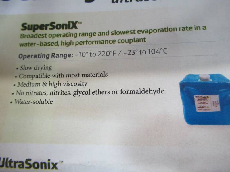 lot 258 image: Echo Ultrasonics SuperSonix Couplant Water Soluble Halogens & Sulfur 50ppm 55 Gallon, Model 70-103