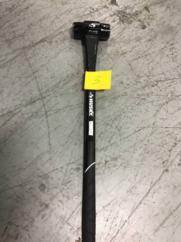lot 3 image: Husky 8 lb. Sledge Hammer with 34 in. Fiberglass Handle used in good condition