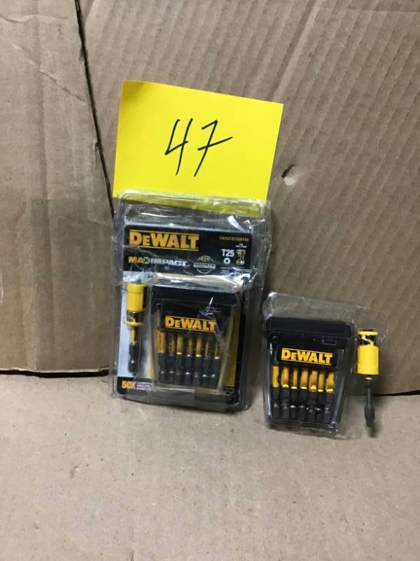lot 47 image: DEWALT MAX IMPACT 2-12 in. Torx Steel #25 Screwdriving Bit (15-Piece) QTY 2