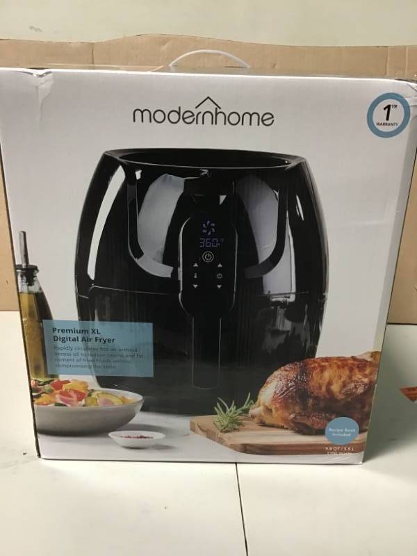 lot 61 image: modernhome Premium Digital Air Fryer (5.8 Qt.1700-Watt) not used