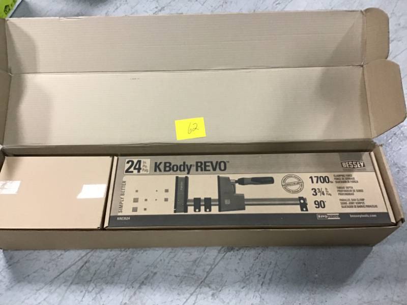 lot 62 image: BESSEY Extender Kit Containing 2 Each of KRE3.524 KRE3.540 and KBX20 Extender open box in like new condition
