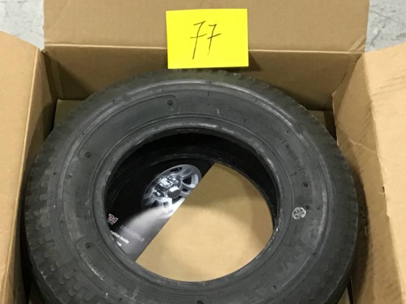 lot 77 image: Kenda 4.804.00-8 Bias Trailer Tire open box in like new condition