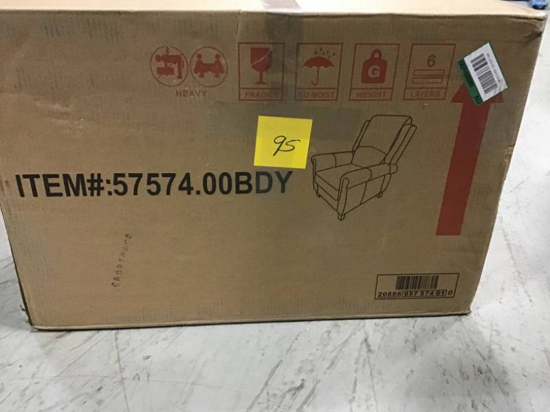 lot 95 image: Rocker Recliner open box in like new condition