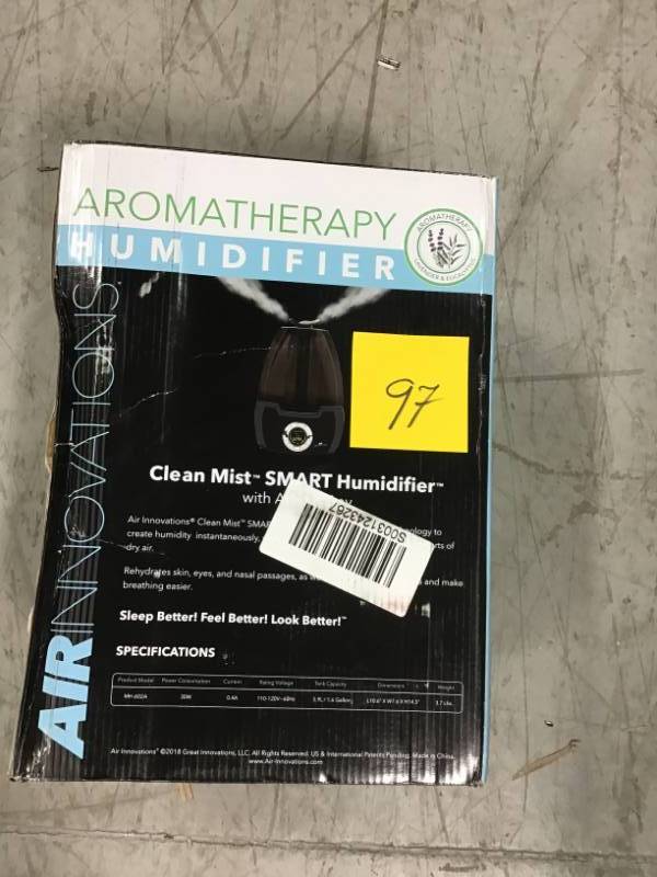 lot 97 image: Air Innovations 1.6 Gal. Cool Mist Digital Humidifier for Large Rooms up to 500 sq. ft. open box in like new condition