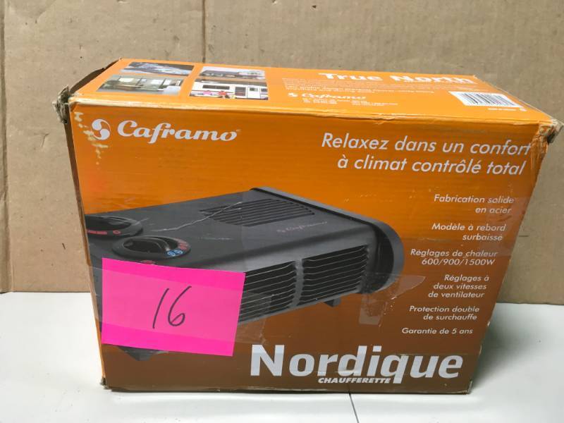 lot 16 image: Caframo True North Electric Space Heater open box in like new condition