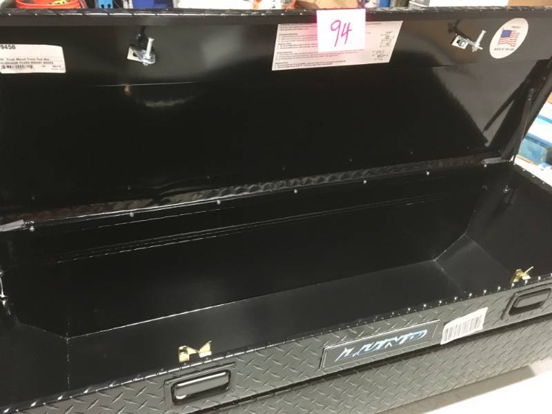 lot 94 image: Lund 56 in. Flush Mount Tool Box SEE PHOTO SMALL DENT DAMAGE