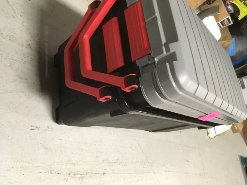 lot 99 image: STORAGE BOX XLARGE BLKGRY QTY 2
