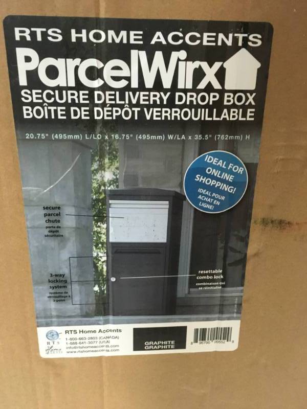 lot 58 image: ParcelWirx Graphite WallGround Mount Secure Dropbox not used