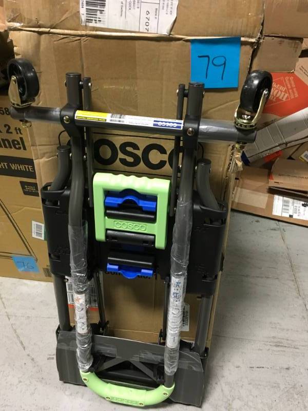 lot 79 image: Cosco Shifter Multi-position Folding Hand Truck and Cart open box in like new condition