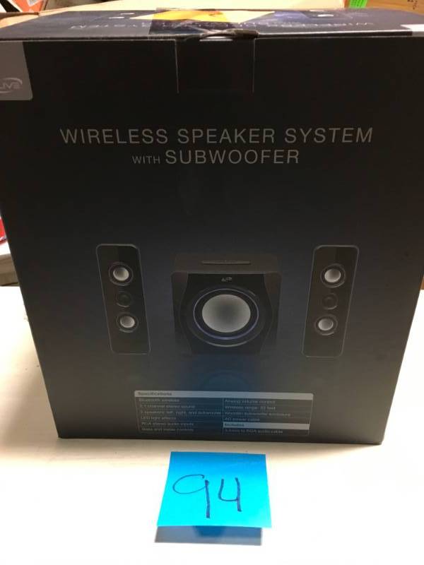 lot 94 image: iLive Bluetooth Speaker System open box in like new condition