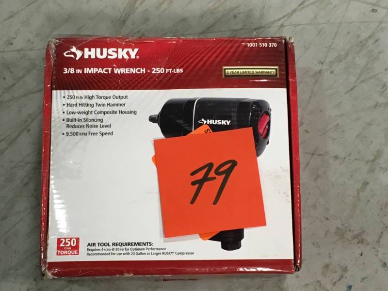 lot 79 image: Husky 38 Air Impact Wrench 1001510370
