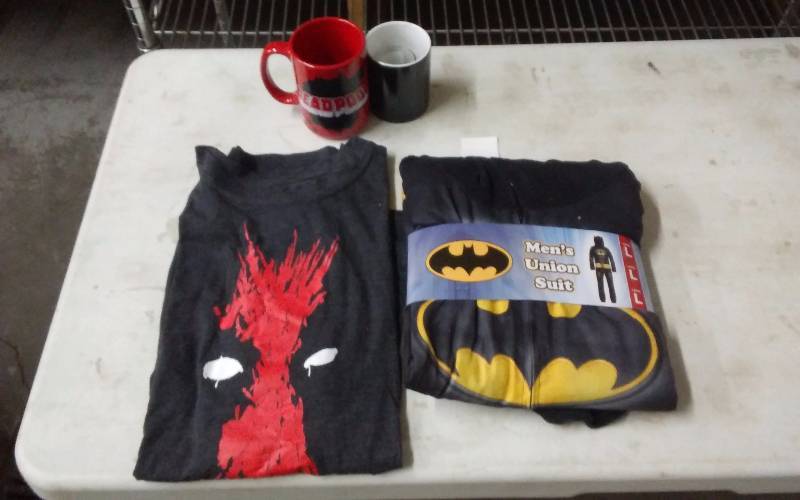 Dead Pool Shirt, Mugs, Misc., New Costume (Batman Adult Size L, Union Suit)