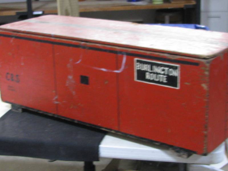 lot 42 image: Burlington Route Boxcar Box