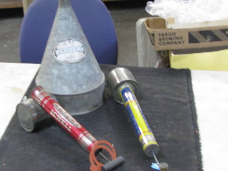 lot 57 image: Oil Funnel & Farm Dusters