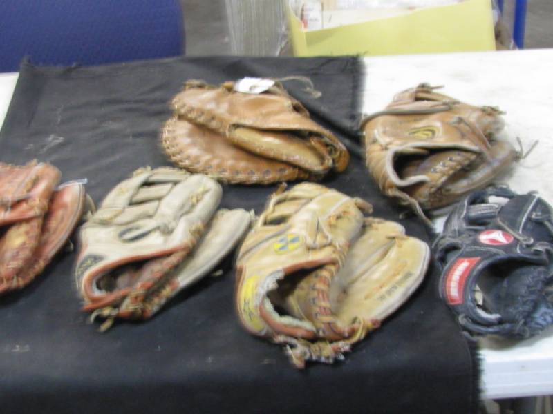 lot 65 image: Baseball Gloves