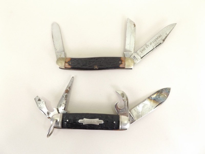 lot 12 image: Vintage Kutmaster Utica N.Y. and Imperial Kamp-King Pocket Knives