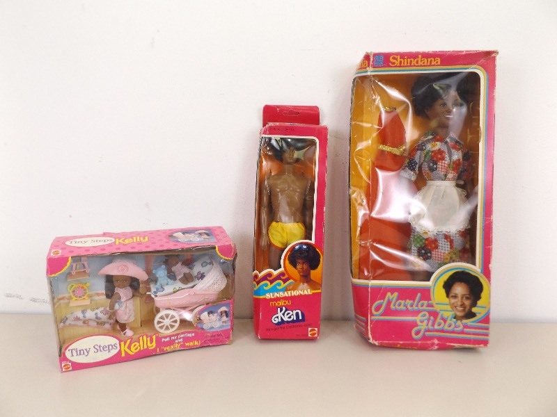 lot 38 image: 3 Collectible Vintage Barbie etc. Ken etc. Dolls