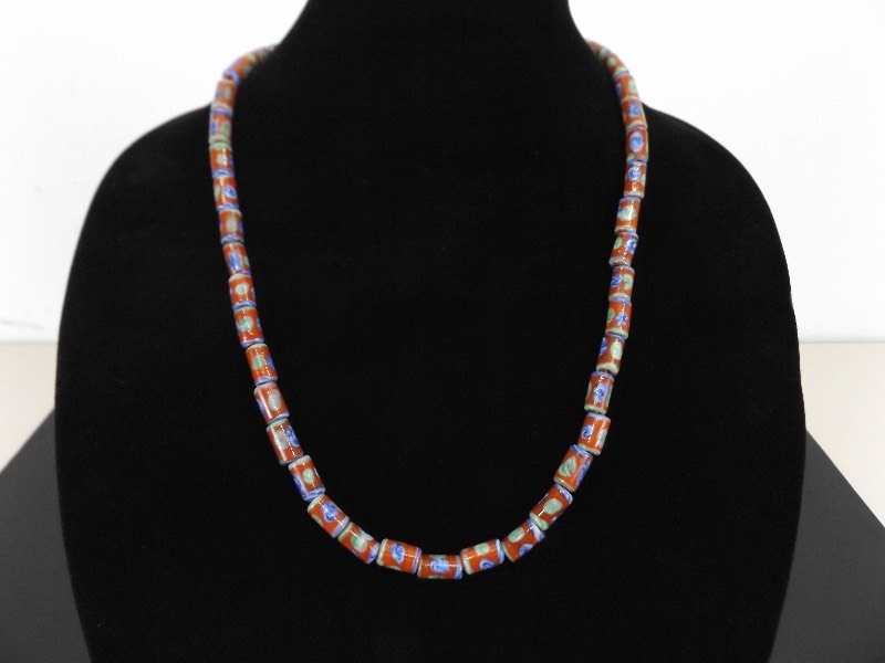 lot 64 image: 24 Antique African Trade Bead Necklace