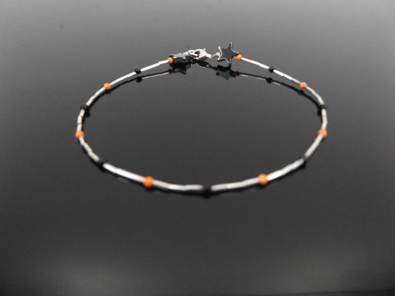 lot 84 image: .925 Sterling Silver 9 Beaded Bracelet