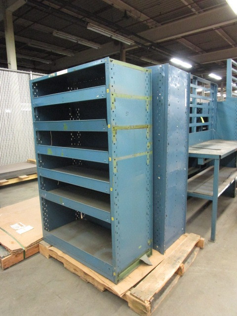 lot 57 image: STEEL PARTS BINSHELVING UNITS