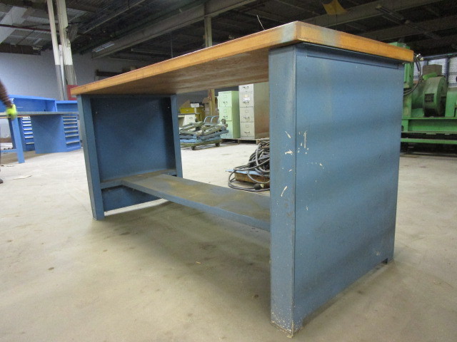 Steel Workbench With Wood Countertop Abi 477 Machine Shop