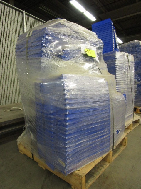 lot 73 image: AKRO-MILS BLUE PLASTIC PARTS BINS