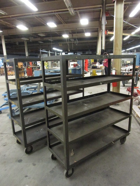 lot 87 image: ROLLING STEEL SHELVES