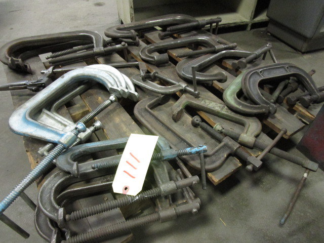 lot 111 image: C CLAMPS VARIOUS SIZES