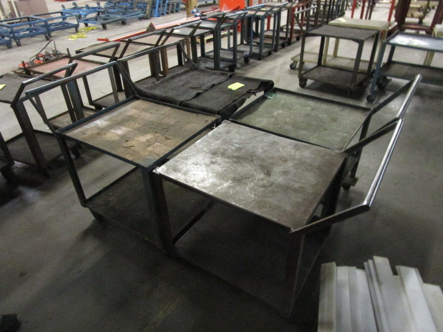 lot 128 image: ROLLING STEEL CARTS