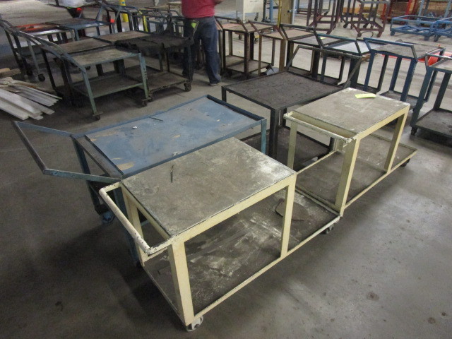 lot 129 image: ROLLING STEEL CARTS