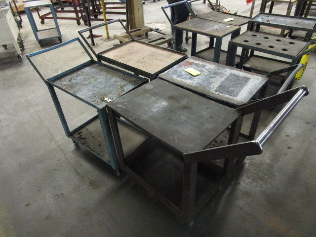 lot 130 image: ROLLING STEEL CARTS