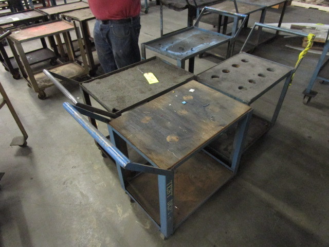 lot 131 image: ROLLING STEEL CARTS