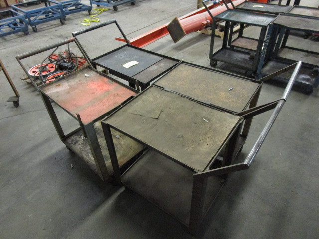 lot 132 image: ROLLING STEEL CARTS