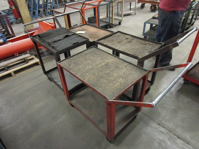 lot 134 image: ROLLING STEEL CARTS