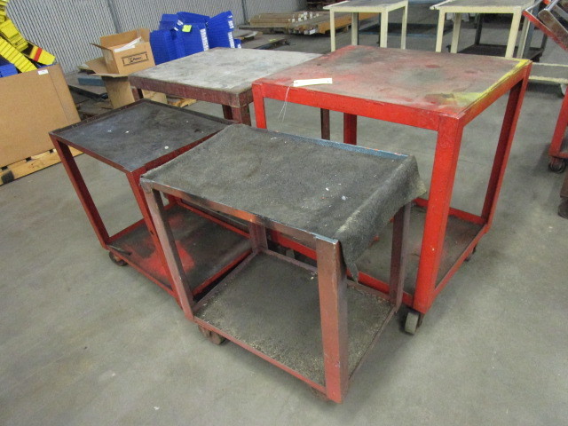 lot 135 image: ROLLING METAL CARTS