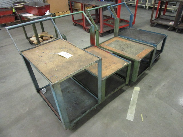 lot 138 image: ROLLING STEEL CARTS