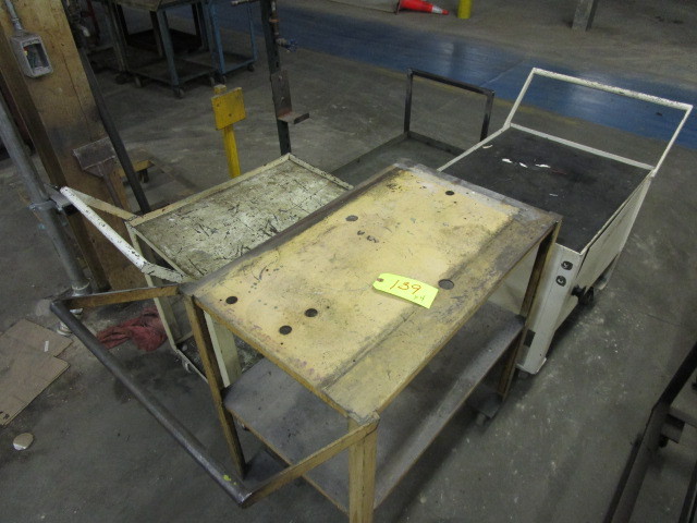 lot 139 image: ROLLING STEEL CARTS